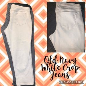 Old Navy White Crop Jeans